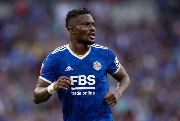 Daniel Amartey of Leicester City during the The FA Community Shield between Manchester City and Leicester City at Wembley Stadium on August 07, 2021...