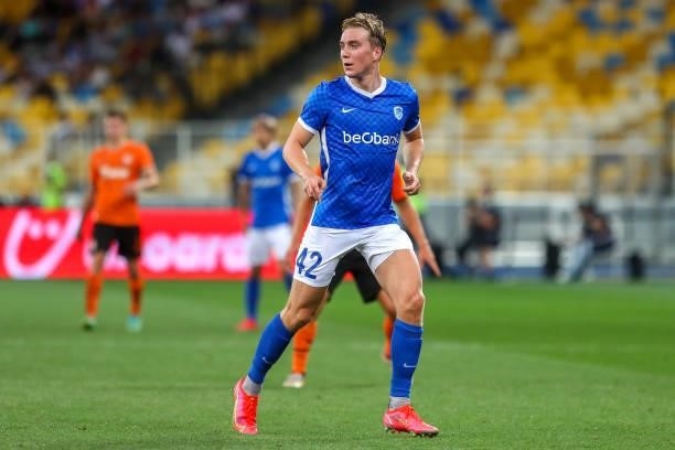 Kristian Thorstvedt of KRC Genk during the UEFA Champions League: Third Qualifying Round Leg Two match between Shakhtar Donetsk and KRC Genk at NSK...