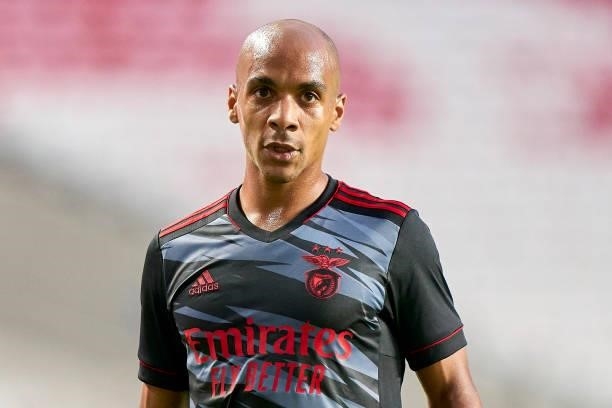 Joao Mario of SL Benfica looks on during the UEFA Champions League Third Qualifying Round Leg Two match between SL Benfica and Spartak Moskva at...