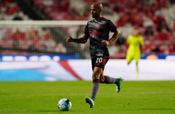 Joao Mario of SL Benfica in action during the UEFA Champions League : Third Qualifying Round Leg Two match between SL Benfica and Spartak Moskva at...