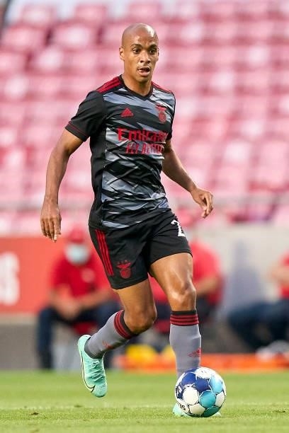 Joao Mario of SL Benfica in action during the UEFA Champions League Third Qualifying Round Leg Two match between SL Benfica and Spartak Moskva at...
