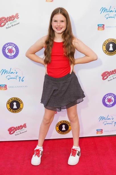 Ella Rose attends Mila Nabours' Sweet Sixteen Supporting The Alzheimer's Association on August 12, 2021 in Tarzana, California.