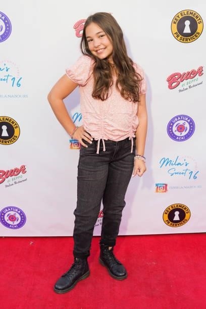 Reese Herron attends Mila Nabours' Sweet Sixteen Supporting The Alzheimer's Association on August 12, 2021 in Tarzana, California.