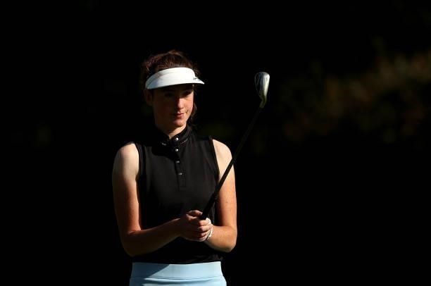 Imogen Rafferty of Marriott Breadsall Priory in action during her quarter final match on day four of the R&A Girls Amateur Championship at Fulford...