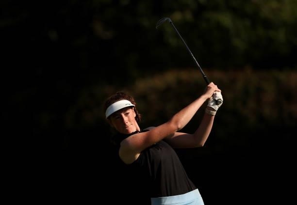 Imogen Rafferty of Marriott Breadsall Priory in action during her quarter final match on day four of the R&A Girls Amateur Championship at Fulford...