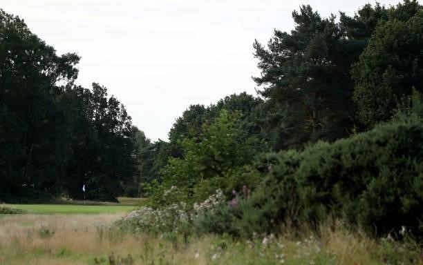 General view of the 3rd hole during her quarter final match on day four of the R&A Girls Amateur Championship at Fulford Golf Club on August 13, 2021...