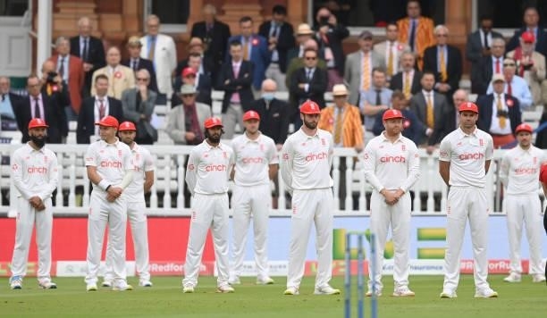 England players including Moeen Ali, Sam Curran, Mark Wood, Haseeb Hameed, Ollie Robinson, Dom Sibley, Jonny Bairstow, James Anderson and Rory Burns...