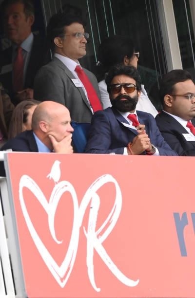 Dignitaries in the Ruth Strauss Foundation Box during day two of the Second Test Match between England and India at Lord's Cricket Ground on August...