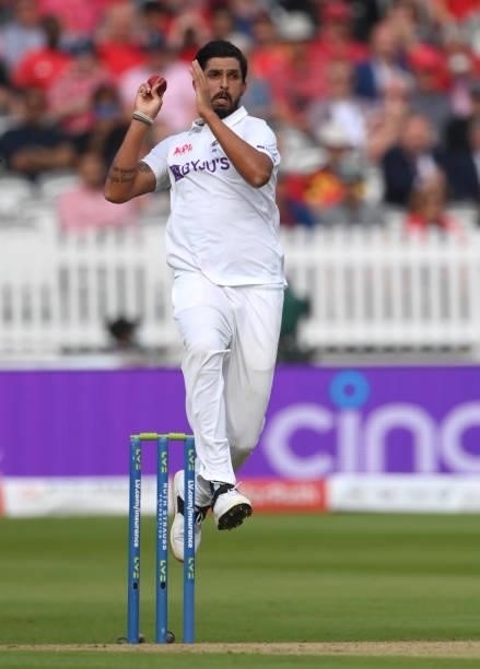 India bowler Ishant Sharma in bowling action on Ruth Strauss Foundation Day during day two of the Second Test Match between England and India at...