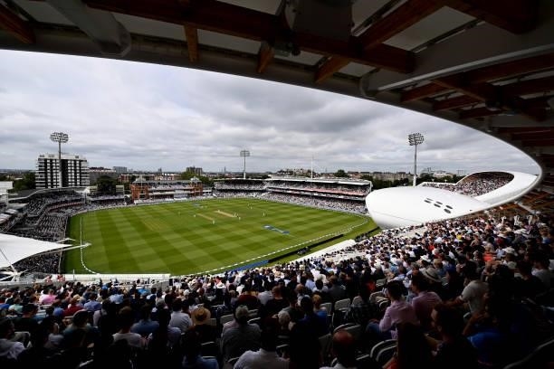 General of play during day three of the Second LV= Insurance Test Match between England and India at Lord's Cricket Ground on August 14, 2021 in...