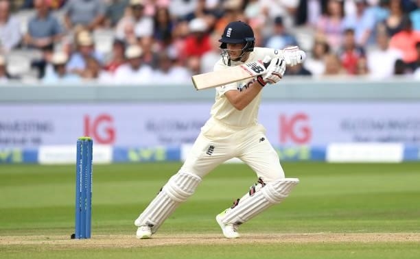 Joe Root of England bats during day three of the Second LV= Insurance Test Match between England and India at Lord's Cricket Ground on August 14,...