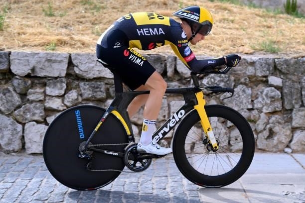 Lennard Hofstede of Netherlands and Team Jumbo - Visma competes during the 76th Tour of Spain 2021, Stage 1 a 7,1km individual time trial from Burgos...