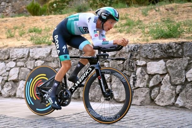 Felix Großschartner of Austria and Team Bora - Hansgrohe competes during the 76th Tour of Spain 2021, Stage 1 a 7,1km individual time trial from...