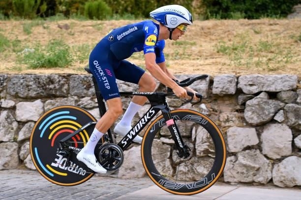 James Knox of United Kingdom and Team Deceuninck - Quick-Step competes during the 76th Tour of Spain 2021, Stage 1 a 7,1km individual time trial from...