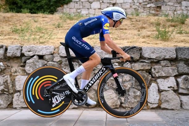 James Knox of United Kingdom and Team Deceuninck - Quick-Step competes during the 76th Tour of Spain 2021, Stage 1 a 7,1km individual time trial from...