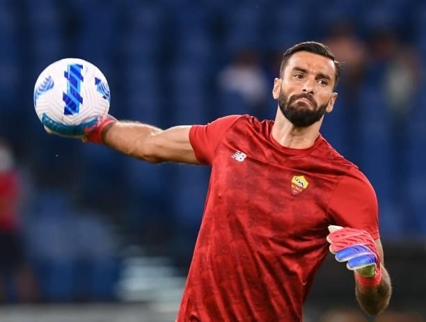 Rui Patricio, goalkeeper of AS Roma in action prior the pre-season friendly match between AS Roma and Raja Casablanca at Stadio Olimpico on August...