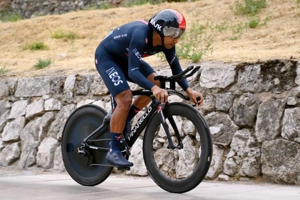 Jhonnatan Narvaez Prado of Ecuador and Team INEOS Grenadiers competes during the 76th Tour of Spain 2021, Stage 1 a 7,1km individual time trial from...