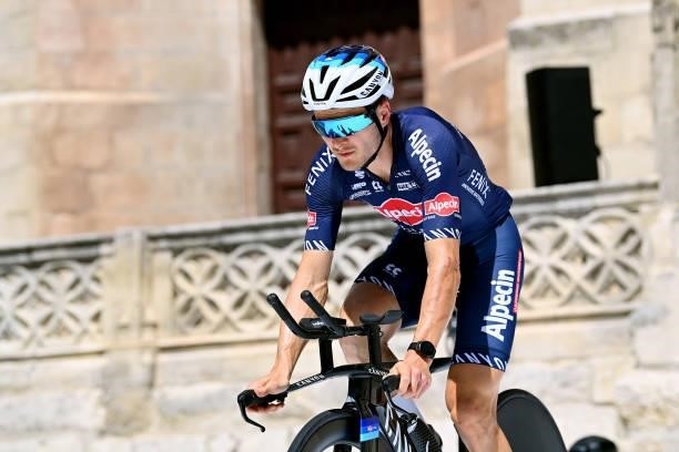 Alexander Krieger of Germany and Team Alpecin-Fenix competes during the 76th Tour of Spain 2021, Stage 1 a 7,1km individual time trial from Burgos -...