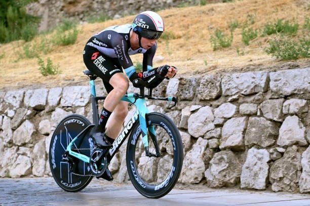 Lucas Hamilton of Australia and Team BikeExchange competes during the 76th Tour of Spain 2021, Stage 1 a 7,1km individual time trial from Burgos -...