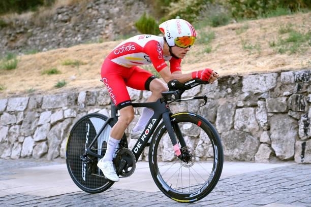 Guillaume Martin of France and Team Cofidis competes during the 76th Tour of Spain 2021, Stage 1 a 7,1km individual time trial from Burgos - Catedral...