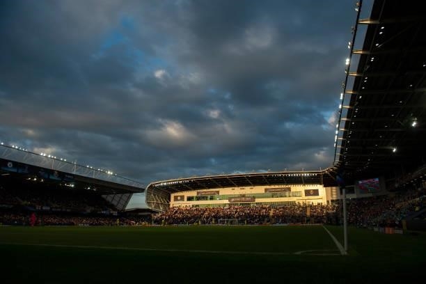 General view of the Windsor Park stadium during the UEFA Super Cup between Chelsea and Villarreal CF at Windsor Park on August 11, 2021 in Belfast,...