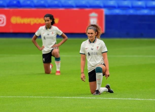 Jade Bailey of Liverpool Women during the Pre-Season frienly match between Liverpool Women and Blackburn Rovers Women at Prenton Park on August 15,...