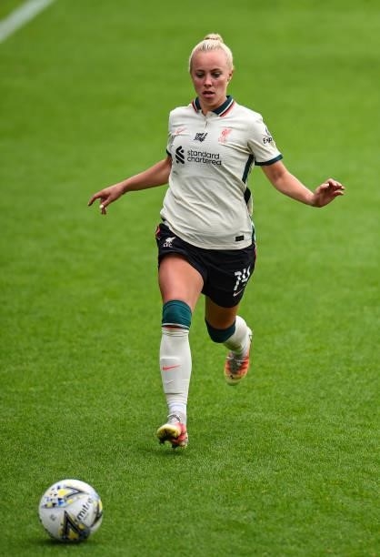 Ashley Hodson of Liverpool Women during the Pre-Season frienly match between Liverpool Women and Blackburn Rovers Women at Prenton Park on August 15,...
