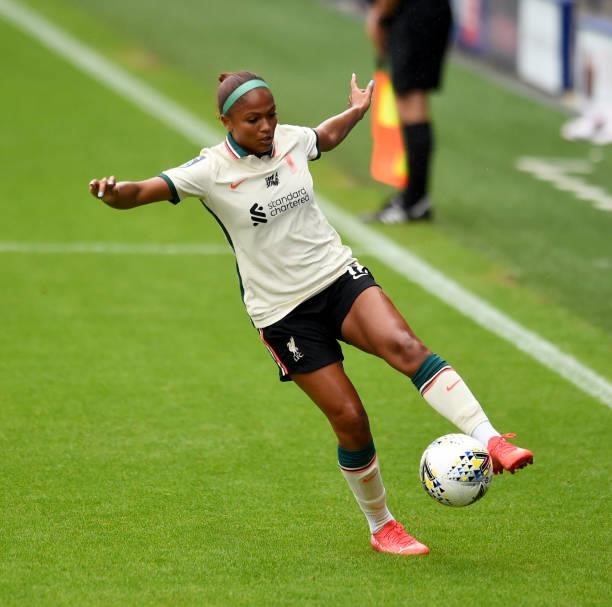 Taylor Hinds of Liverpool Women during the Pre-Season frienly match between Liverpool Women and Blackburn Rovers Women at Prenton Park on August 15,...