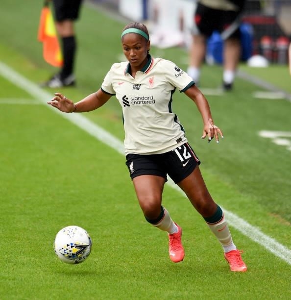 Taylor Hinds of Liverpool Women during the Pre-Season frienly match between Liverpool Women and Blackburn Rovers Women at Prenton Park on August 15,...
