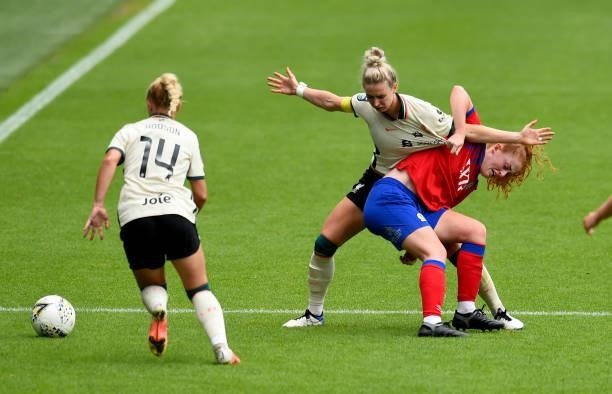 Rhiannon Roberts of Liverpool Women during the Pre-Season frienly match between Liverpool Women and Blackburn Rovers Women at Prenton Park on August...