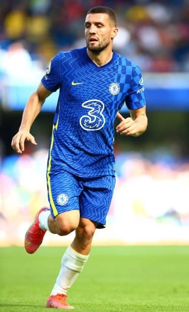 Mateo Kovacic of Chelsea FC during the Premier League match between Chelsea and Crystal Palace at Stamford Bridge on August 14, 2021 in London,...