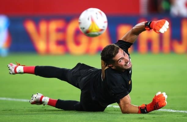 Luca Zidane of Rayo Vallecano in action during the La Liga Santader match between Sevilla FC and Rayo Vallecano on Sunday 15 August in Seville, Spain