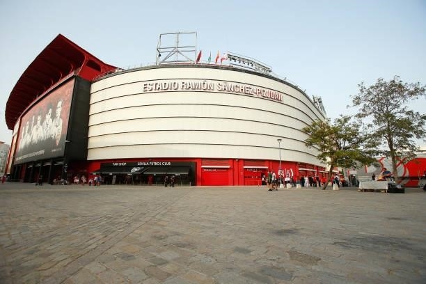 General view outside the stadium prior to the La Liga Santader match between Sevilla FC and Rayo Vallecano on Sunday 15 August in Seville, Spain