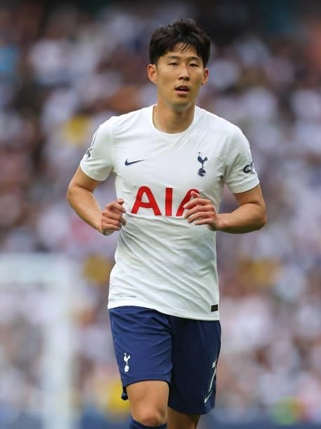 Son Heung-min of Tottenham Hotspur during the Premier League match between Tottenham Hotspur and Manchester City at Tottenham Hotspur Stadium on...
