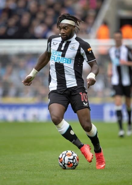 Allan Saint-Maximin of Newcastle United during the Premier League match between Newcastle United and West Ham United at St. James Park on August 15,...