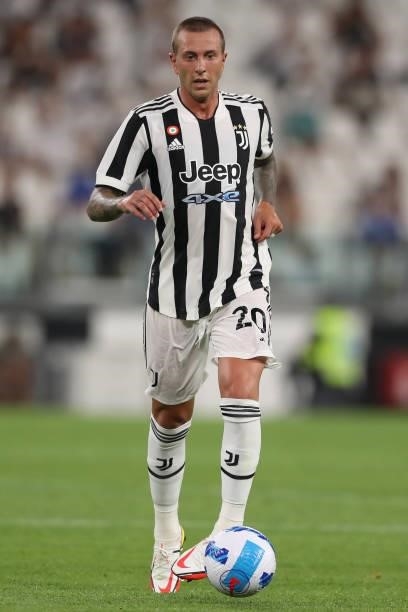 Federico Bernardeschi of Juventus during the Pre-Season Friendly between Juventus FC and Atalanta BC at Allianz Stadium on August 14, 2021 in Turin,...
