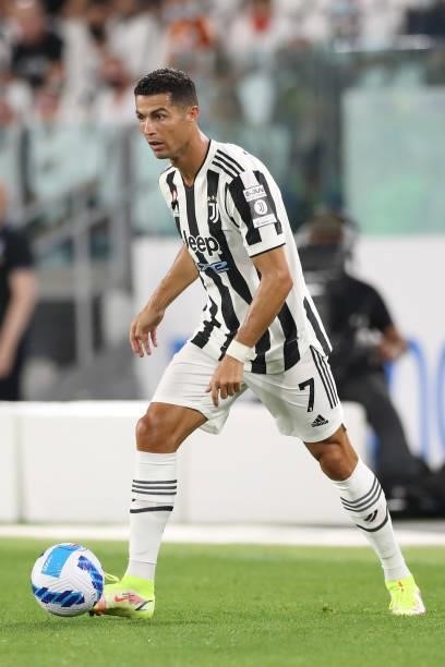 Cristiano Ronaldo of Juventus during the Pre-Season Friendly between Juventus FC and Atalanta BC at Allianz Stadium on August 14, 2021 in Turin,...