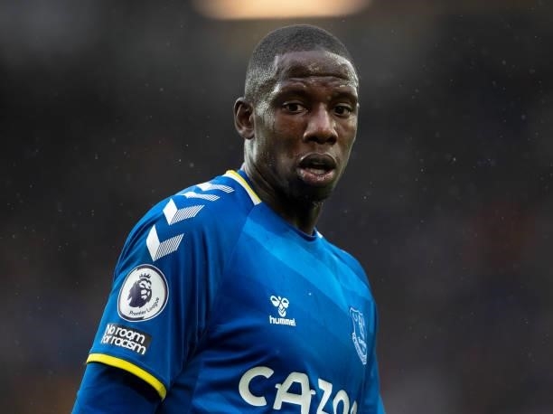 Abdoulaye Doucouré of Everton during the Premier League match between Everton and Southampton at Goodison Park on August 14, 2021 in Liverpool,...