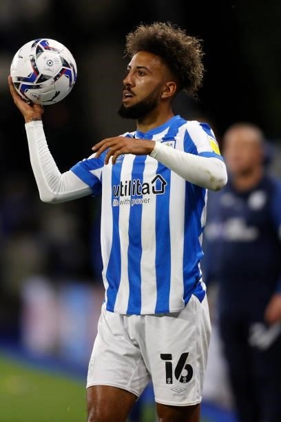 Sorba Thomas of Huddersfield Town during the Sky Bet Championship match between Huddersfield Town and Preston North End at Kirklees Stadium on August...