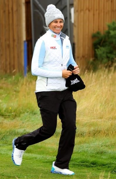 Ryann O'Toole of The United States during the first round of the AIG Women's Open at Carnoustie Golf Links on August 19, 2021 in Carnoustie, Scotland.