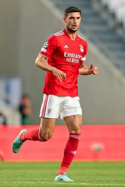 Roman Yaremchuk of SL Benfica looks on during the UEFA Champions League Play-Offs Leg One match between SL Benfica and PSV Eindhoven at Estadio da...