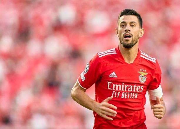Luís Miguel Afonso Fernandes 'Pizzi' of SL Benfica looks on during the UEFA Champions League Play-Offs Leg One match between SL Benfica and PSV...