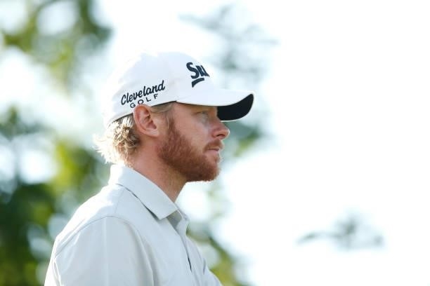 Sebastian Soderberg of Sweden looks on from the 15th hole during Day Two of The D+D Real Czech Masters at Albatross Golf Resort on August 20, 2021 in...
