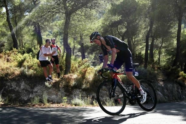 Pavel Sivakov of Russia and Team INEOS Grenadiers competes during the 76th Tour of Spain 2021, Stage 7 a 152km stage from Gandía to Balcón de...