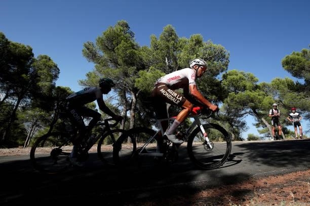 Lilian Calmejane of France and AG2R Citröen Team competes during the 76th Tour of Spain 2021, Stage 7 a 152km stage from Gandía to Balcón de Alicante...