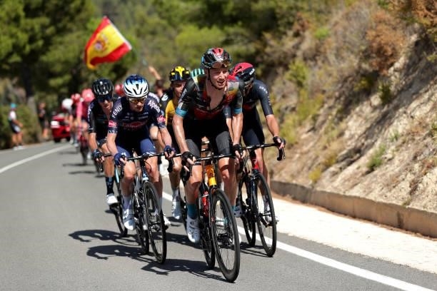 Jack Haig of Australia and Team Bahrain Victorious competes during the 76th Tour of Spain 2021, Stage 7 a 152km stage from Gandía to Balcón de...
