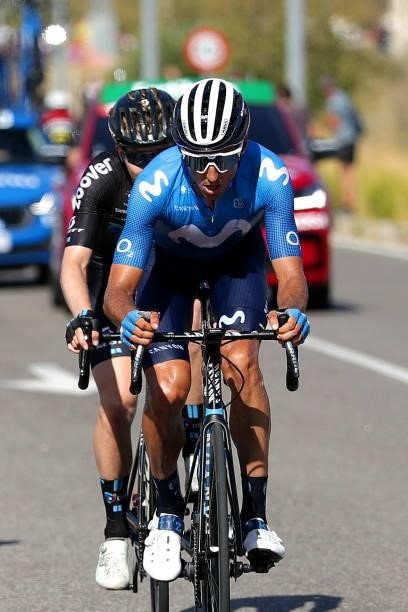Carlos Verona Quintanilla of Spain and Movistar Team competes in the breakaway during the 76th Tour of Spain 2021, Stage 7 a 152km stage from Gandía...