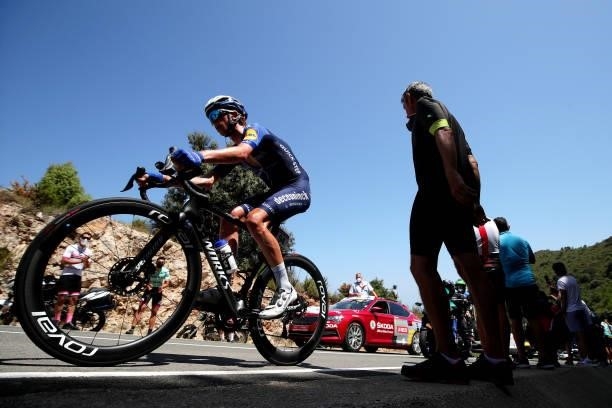 James Knox of United Kingdom and Team Deceuninck - Quick-Step competes during the 76th Tour of Spain 2021, Stage 7 a 152km stage from Gandía to...