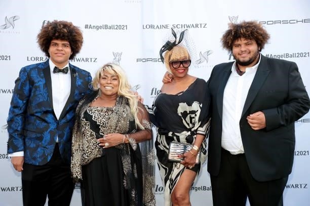 Jesse Goodale, Dhonna Goodale, Barbara Kendrew, and Jared Goodale attend the Angel Ball Summer Gala Honoring Simone I. Smith & Maye Musk hosted by...