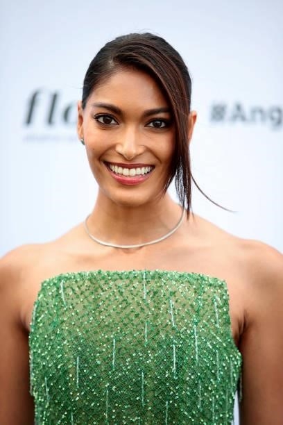 Pritika Swarup attends the Angel Ball Summer Gala Honoring Simone I. Smith & Maye Musk hosted by Gabrielle's Angel Foundation on August 20, 2021 in...